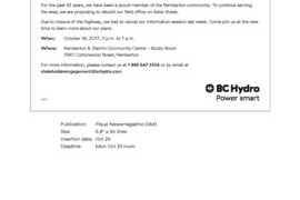 BC Hydro Information Session | NEW Date, October 26th