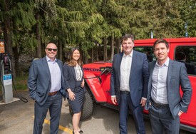 From left to right: Councillor Ralph Forsyth, the Honourable Bowinn Ma, the Honourable Dominic LeBlanc, and Member of Parliament Patrick Weiler. Photo credit: David Buzzard.