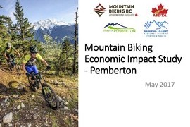 Pemberton Mountain Biking Economic Impact Study Presented to Committee of the Whole