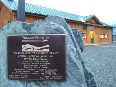 The Village of Pemberton Wastewater Treatment Plant opened in 2005